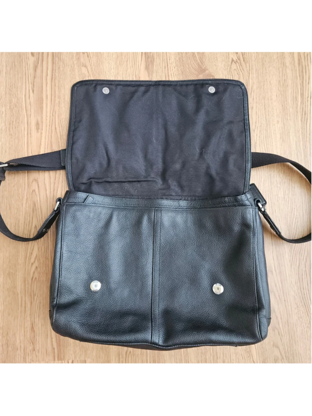 Vintage Coach Camden Messenger Bag Black Leather Laptop